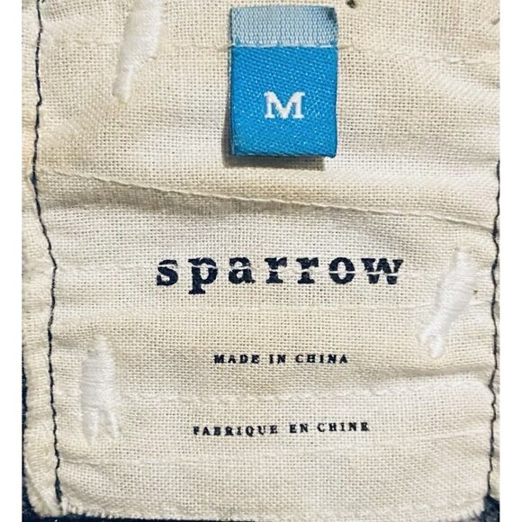 Anthropologie Sparrow Sweater Womens Medium Gray Blazer Corduroy Elbow Patch - Picture 5 of 7